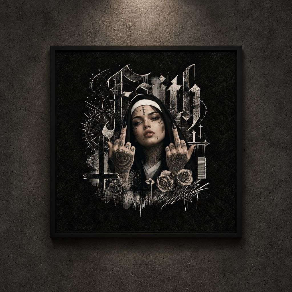 Unholy Attitude-Plakat 61x61cm