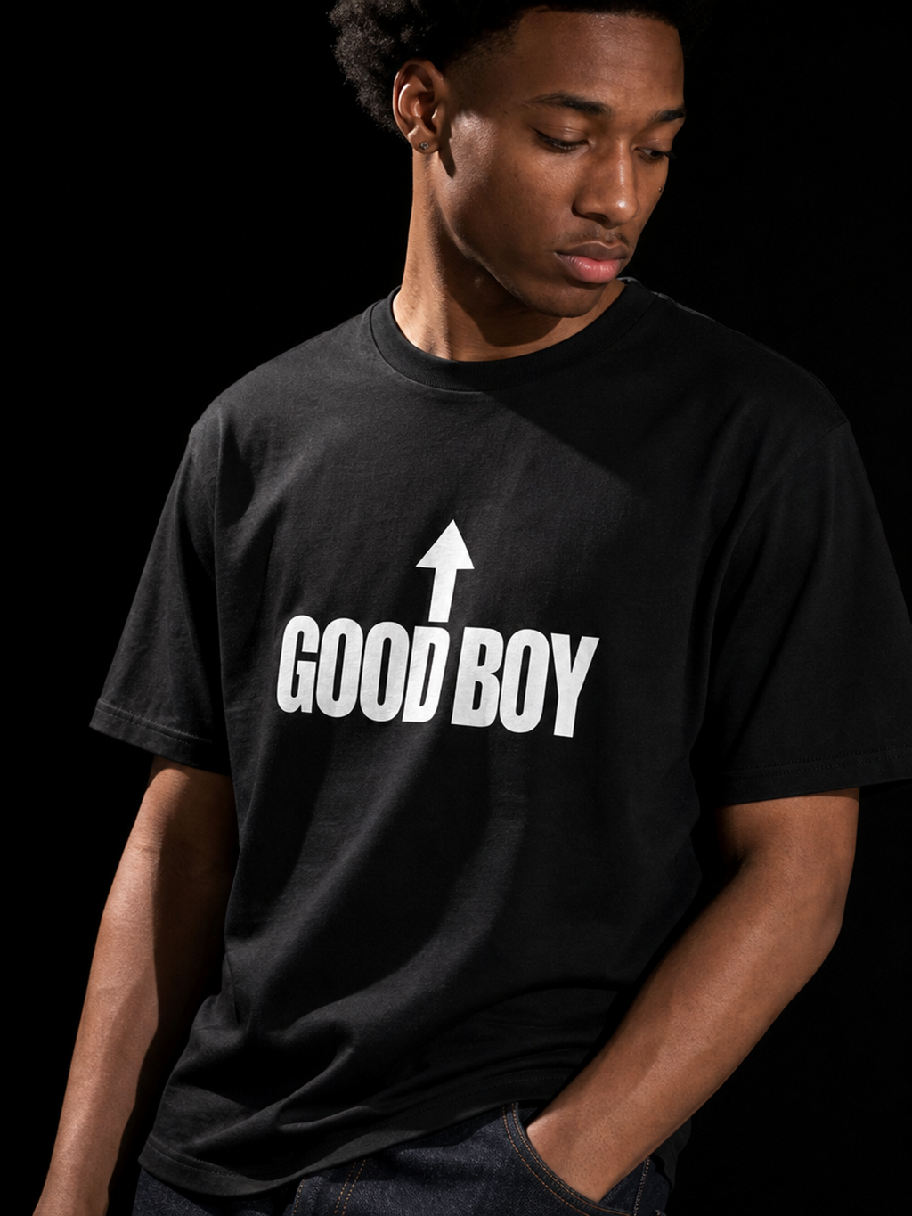 Good Boy-Herre Kortermet T-Skjorte