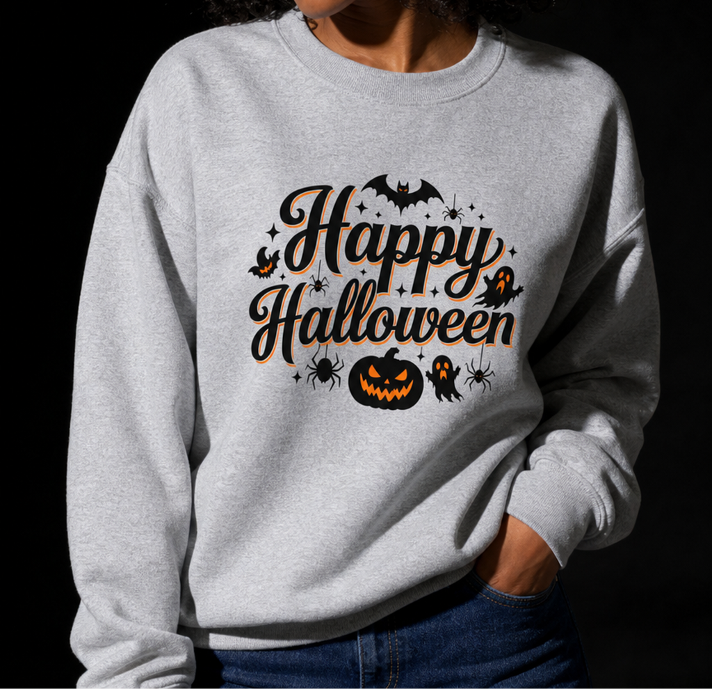 Happy Halloween-Dame Collegegenser