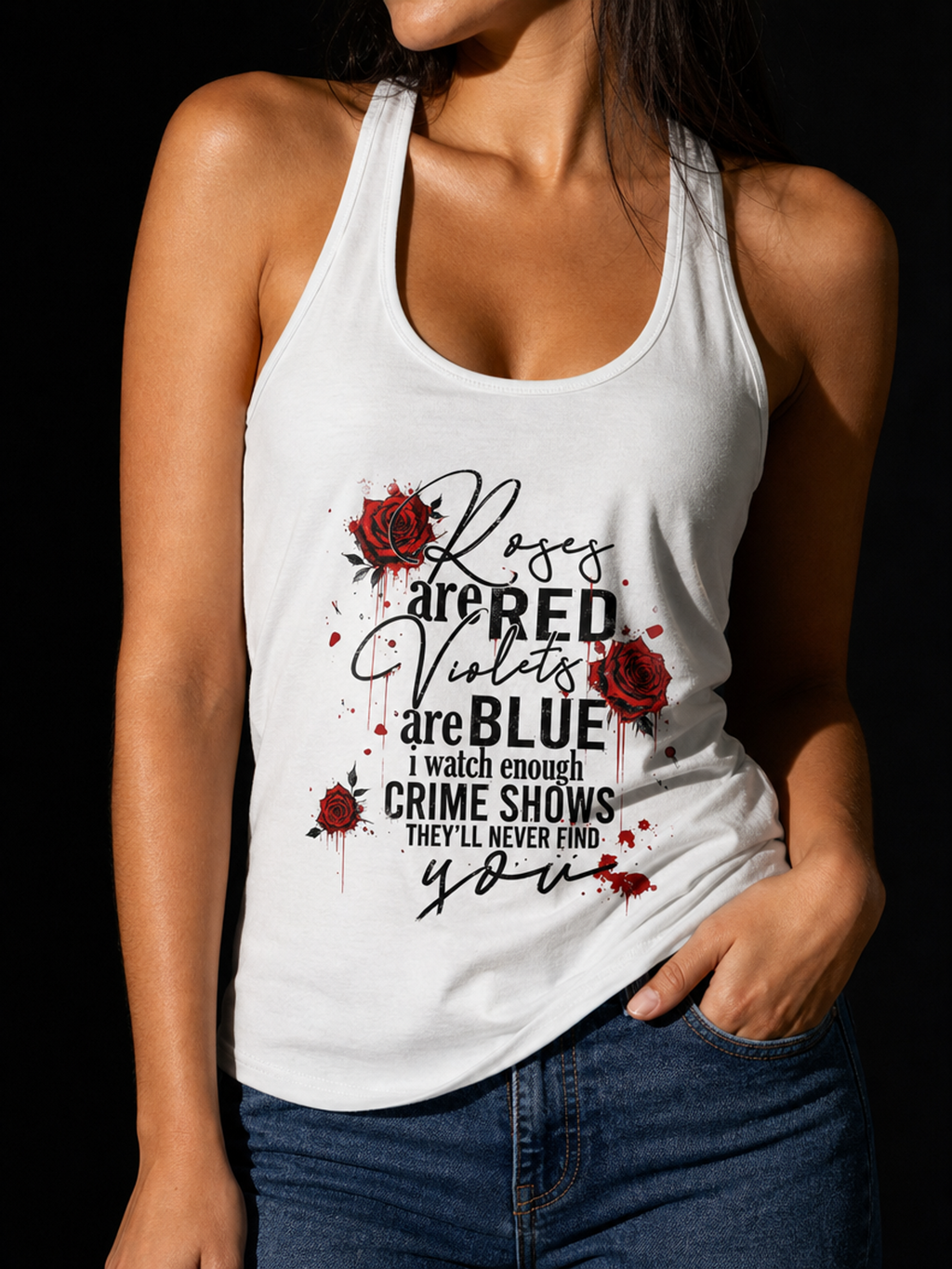 Roses Are Red-Dame Singlet