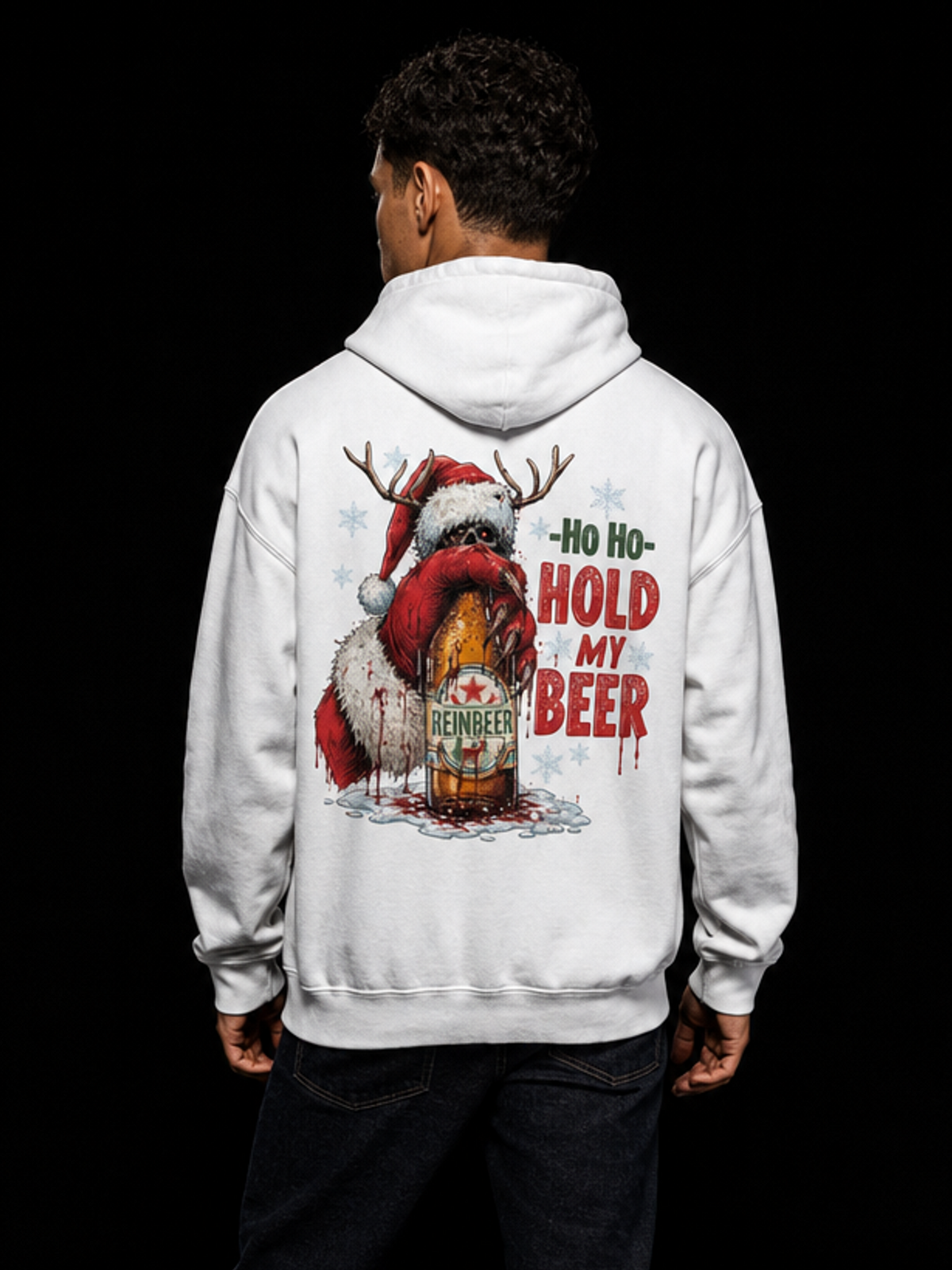 Hold My Beer-Herre Hettejakke (XL Print)