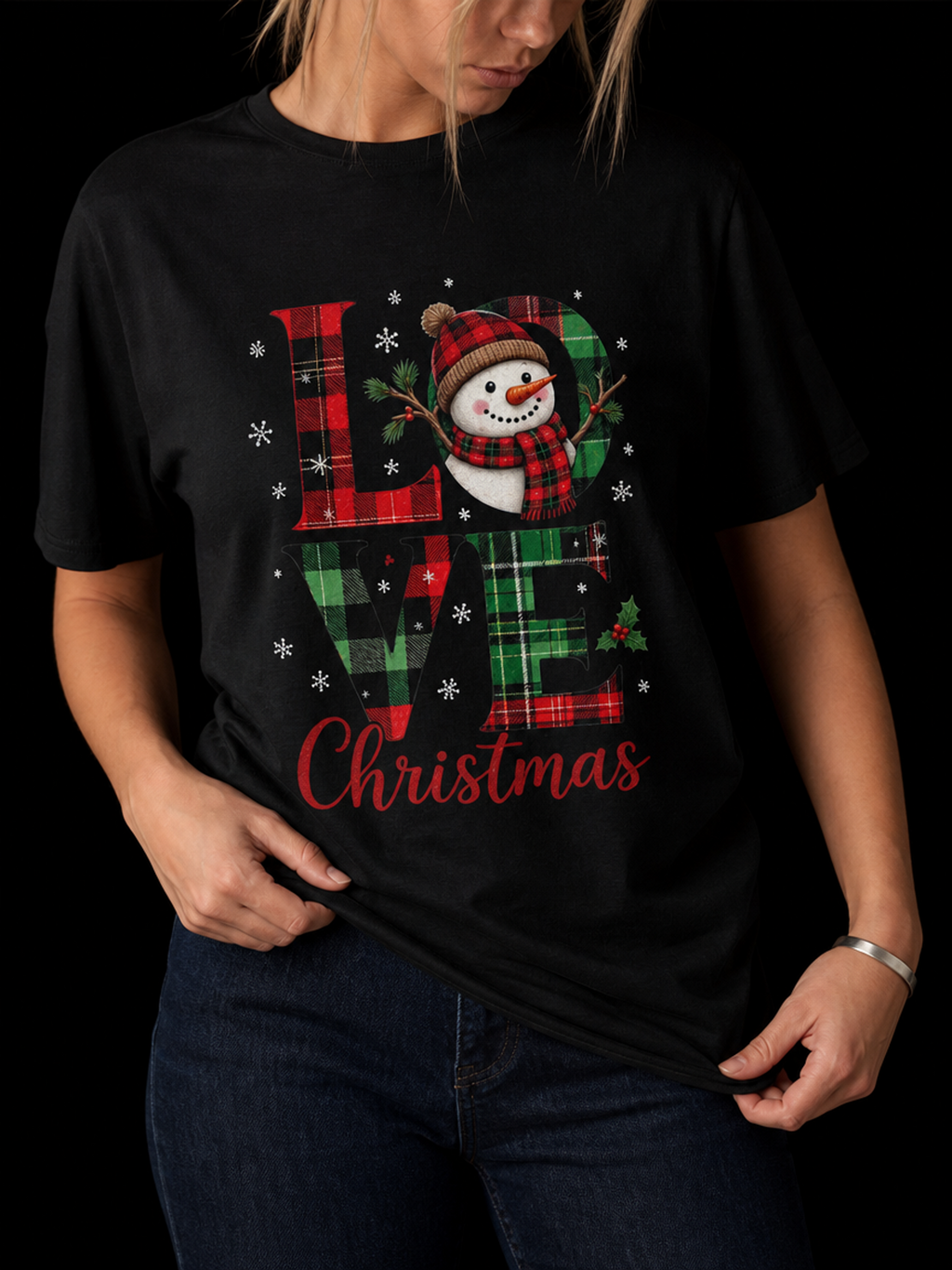 Love Christmas-Dame T-Skjorte (XL Print)