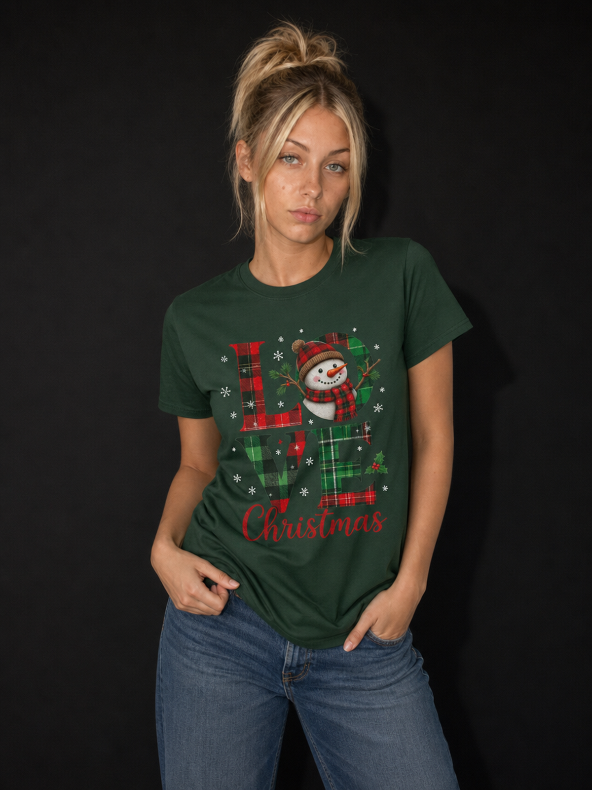 Love Christmas-Dame T-Skjorte (XL Print)