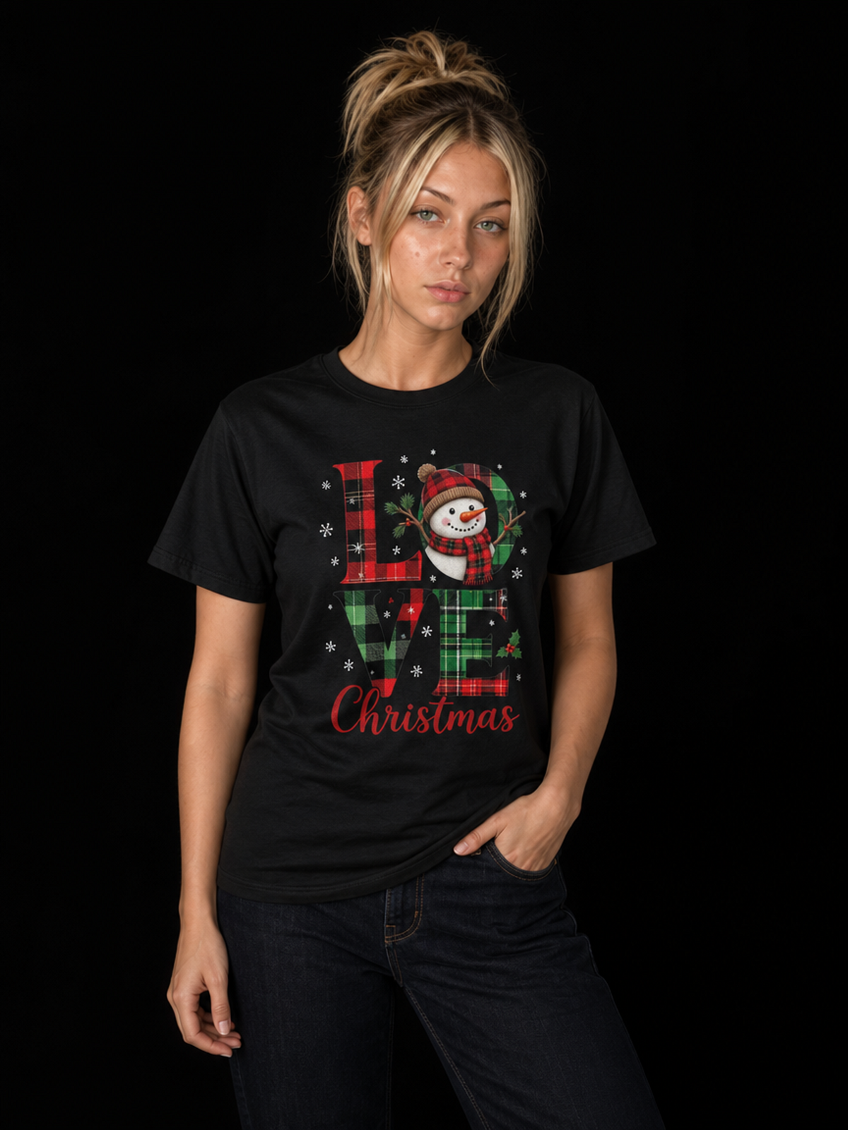 Love Christmas-Dame T-Skjorte (XL Print)