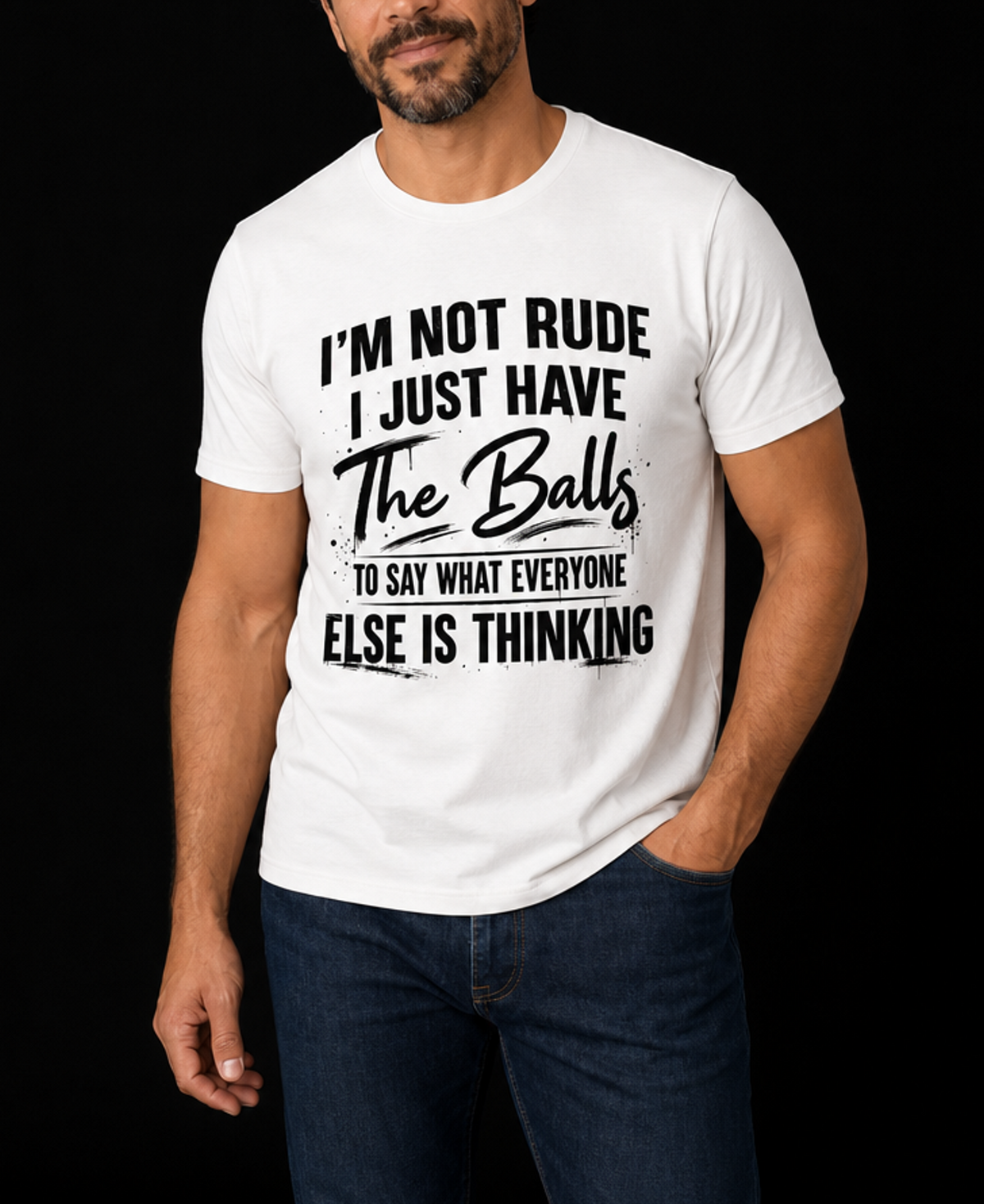 Im Not Rude-Herre Kortermet T-Skjorte