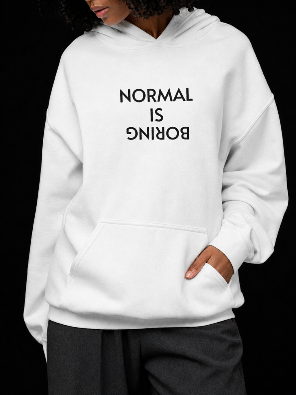 Normal Is Boring-Dame Hettegenser (Brodert tekst)