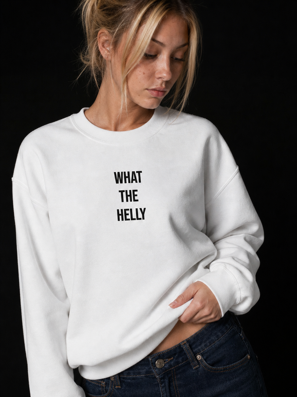 What The Helly-Dame Collegegenser (Brodert tekst)