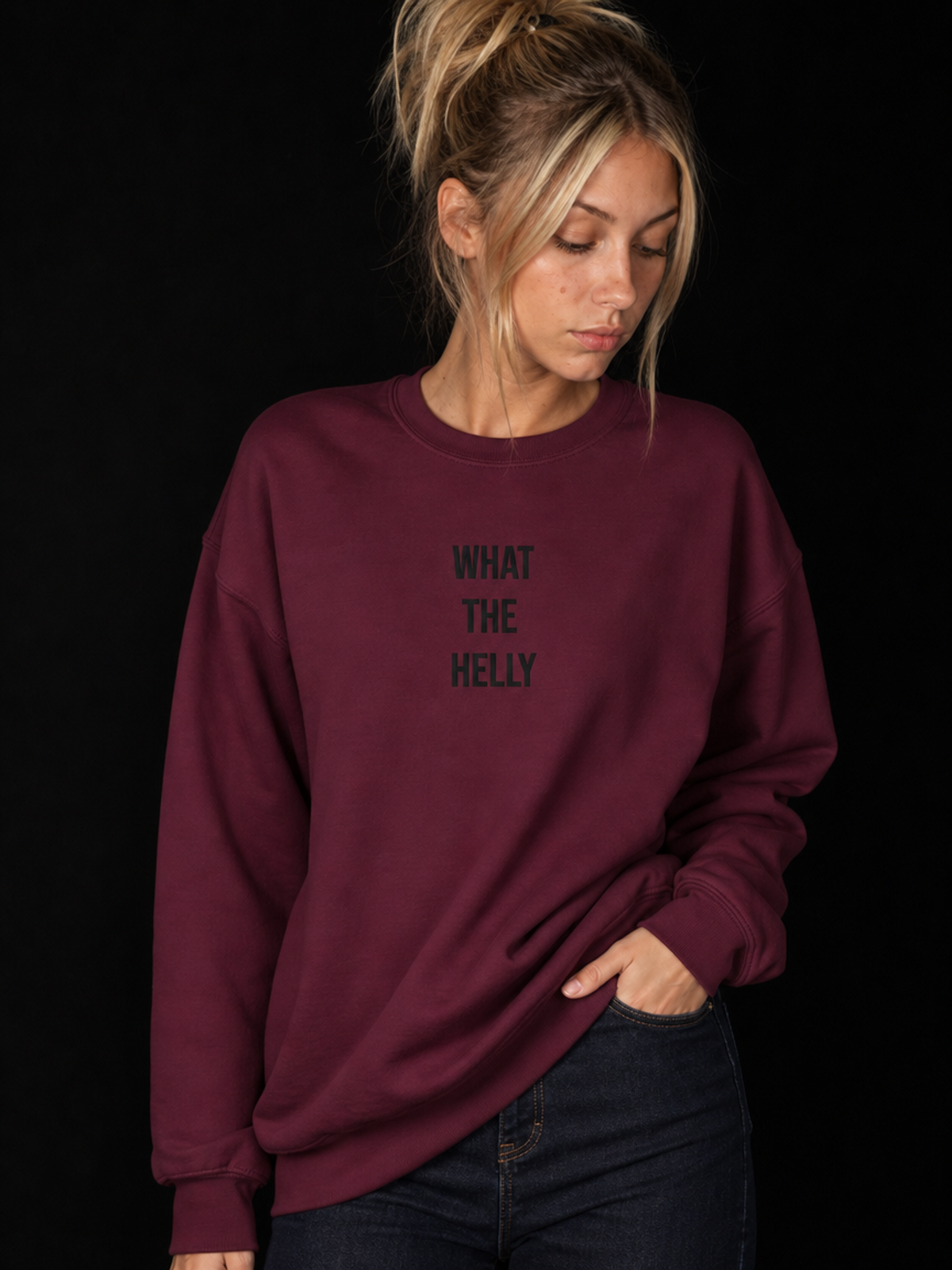 What The Helly-Dame Collegegenser (Brodert tekst)