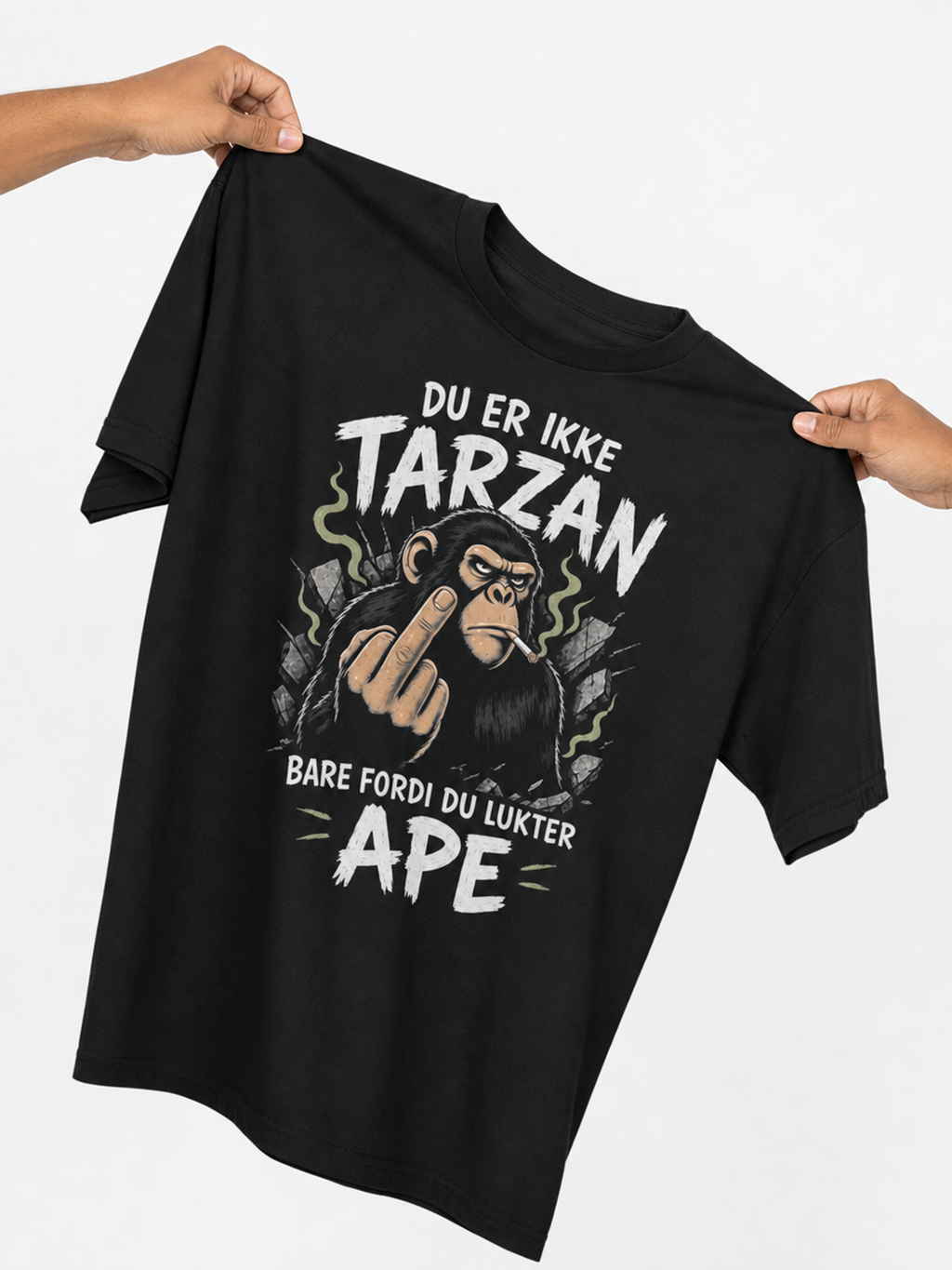 Tarzan-Herre Kortermet T-Skjorte (XL Print)