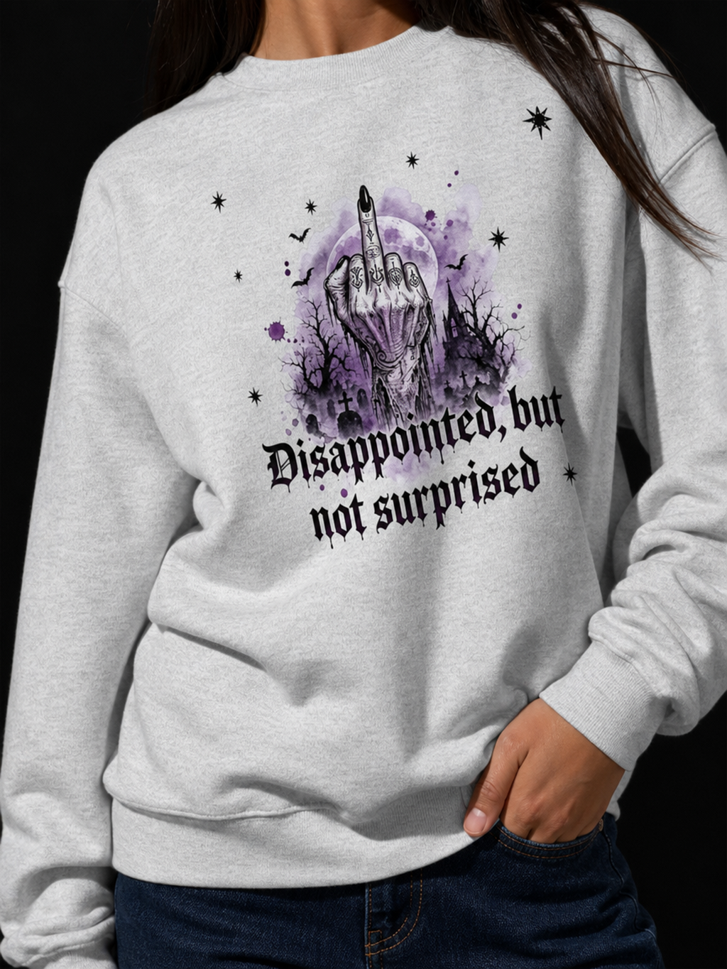 Disappointed-Dame Collegegenser
