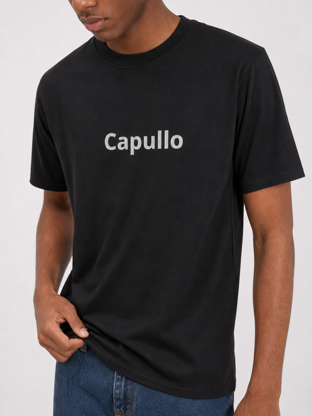 Capullo-Herre Klassisk T-Skjorte (Brodert tekst)