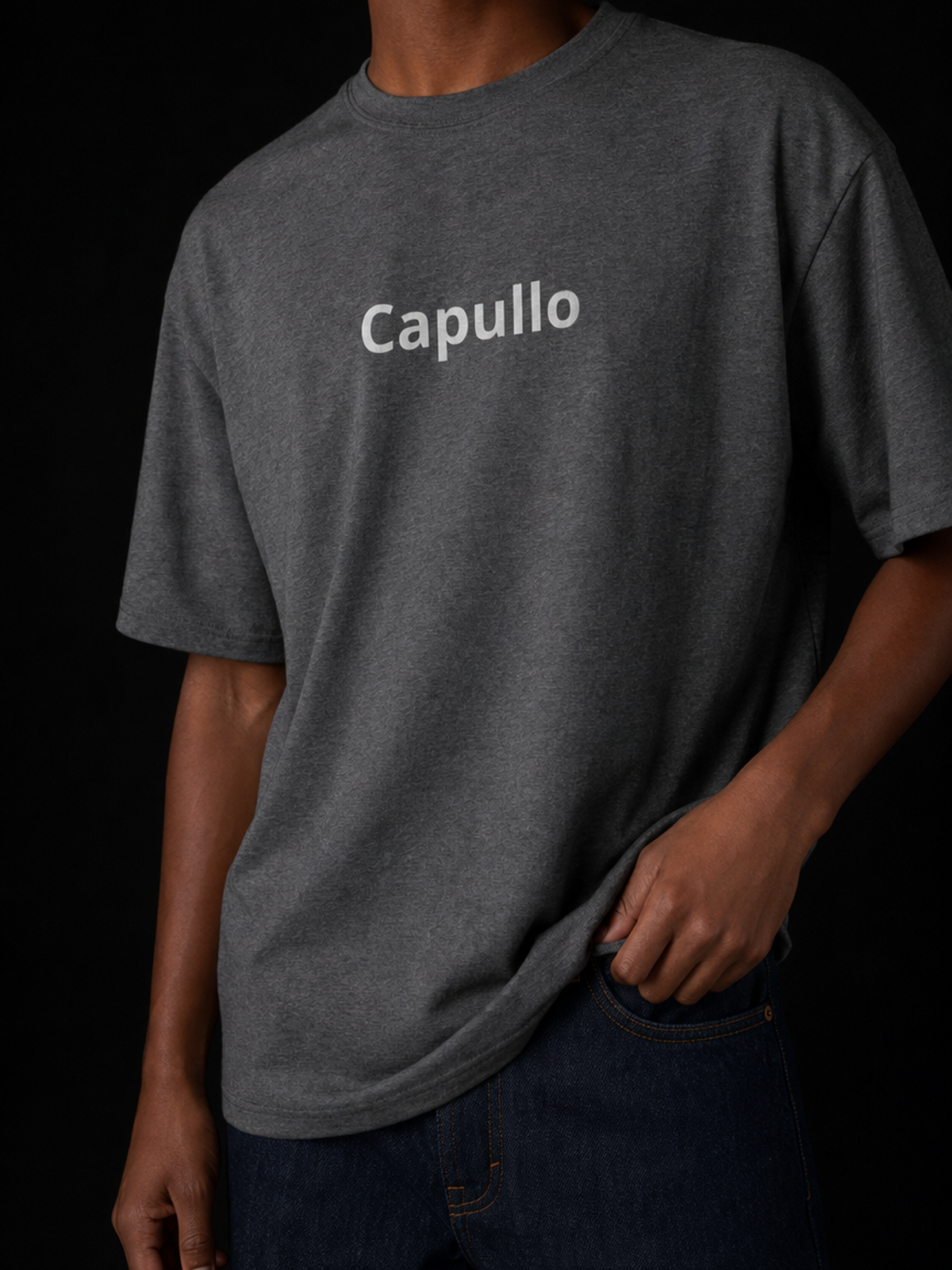 Capullo-Herre Klassisk T-Skjorte (Brodert tekst)