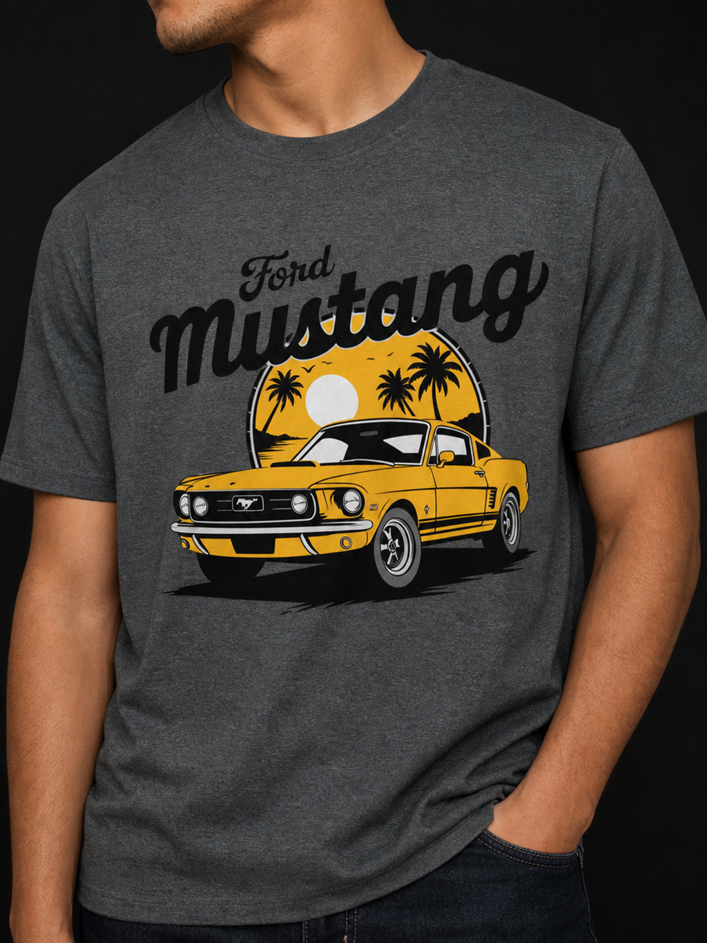 Klassisk Mustang-Herre Klassisk T-Skjorte