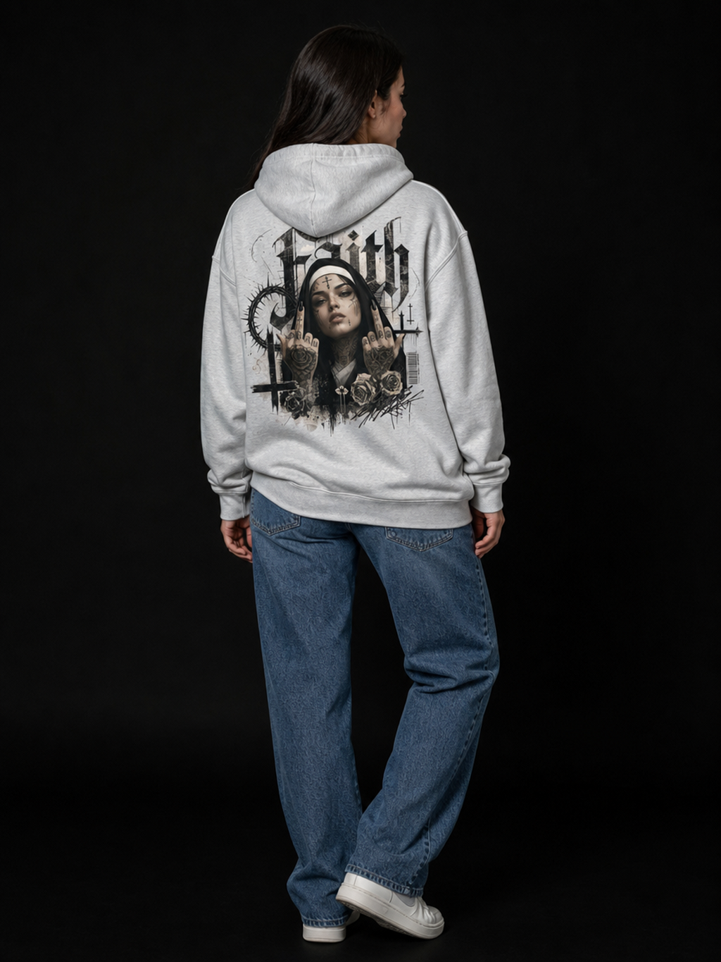 Nonne Faith-Dame Hettejakke (XL Print)