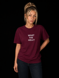 What The Helly-Dame Klassisk T-Skjorte (Brodert tekst)