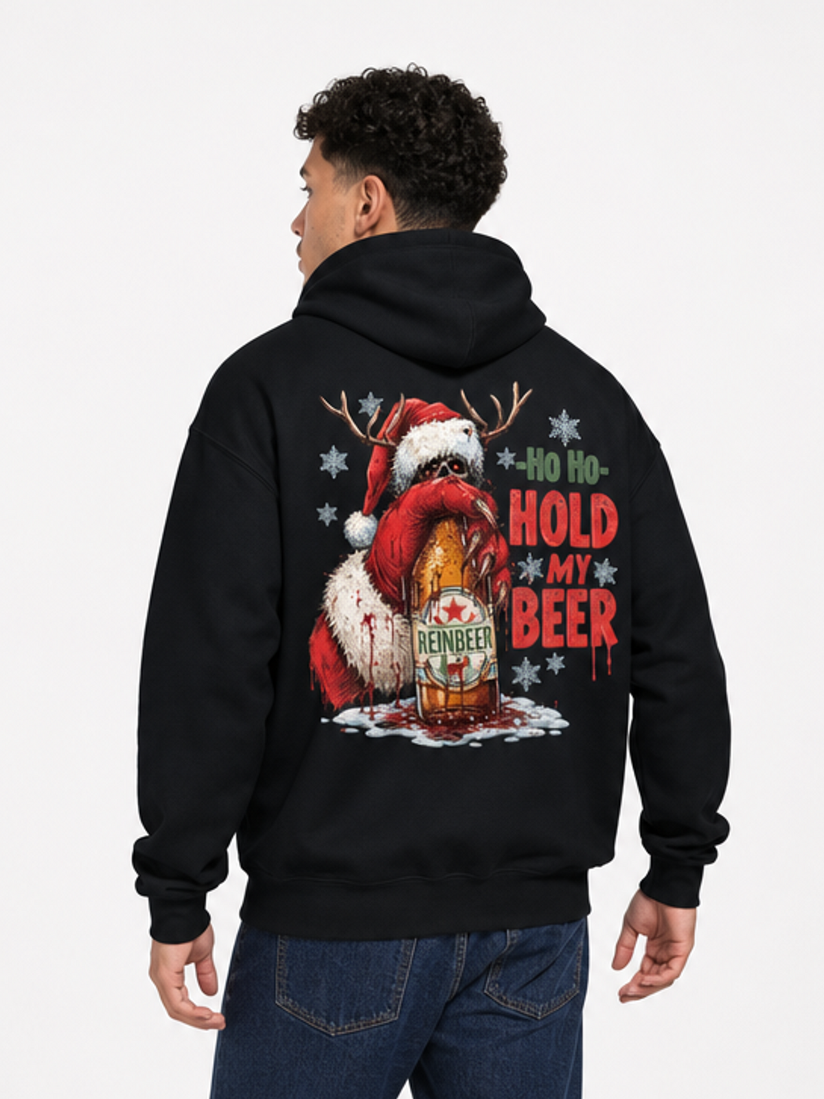 Hold My Beer-Herre Hettejakke (XL Print)