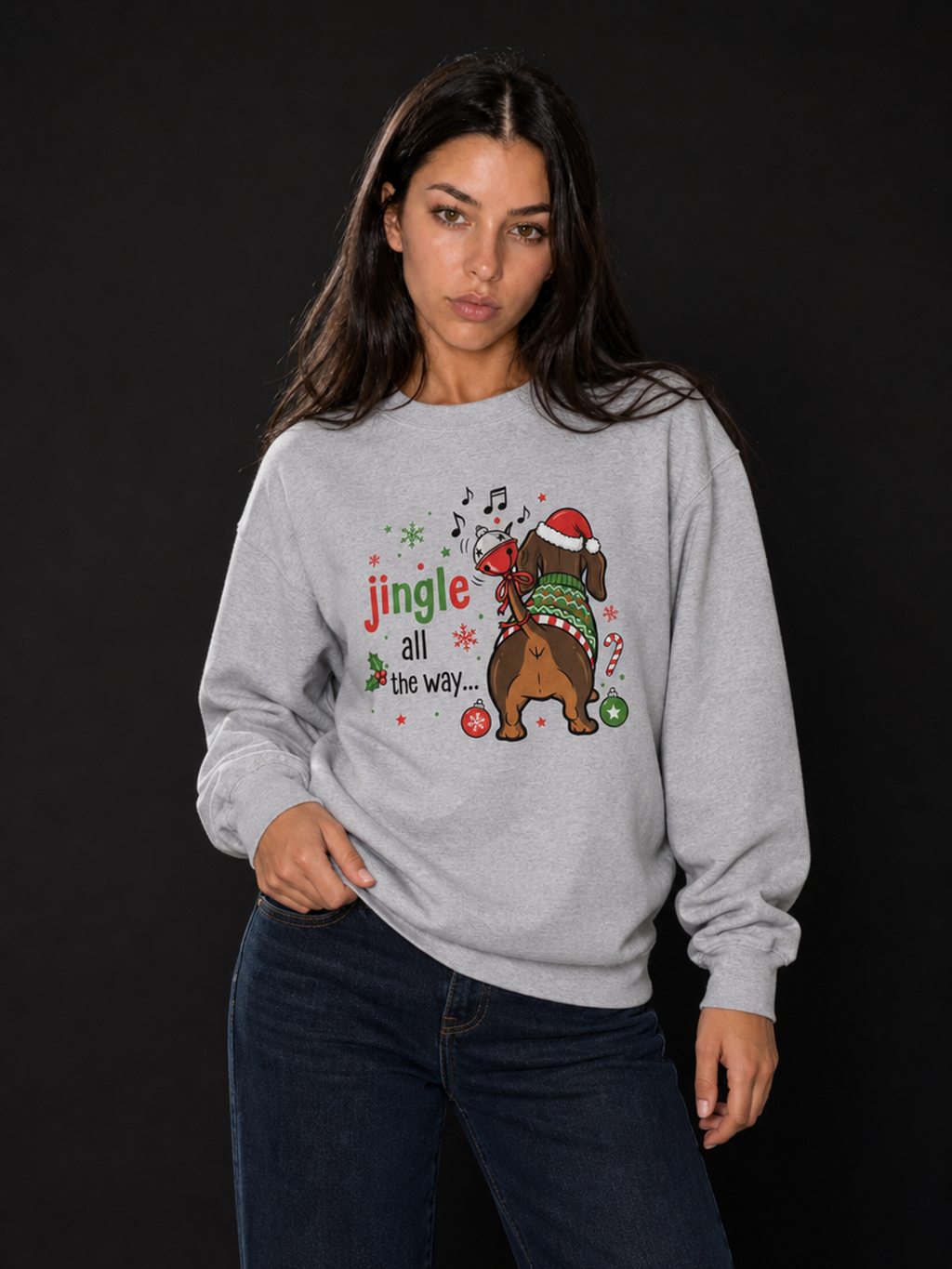 Jingle Bells-Dame Collegegenser