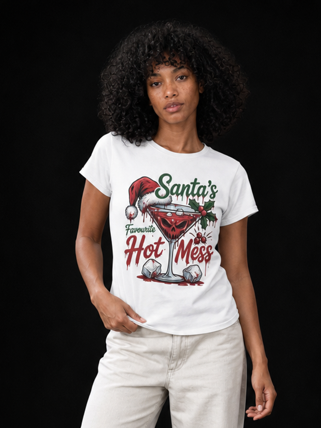 Santas Favourite-Dame T-Skjorte