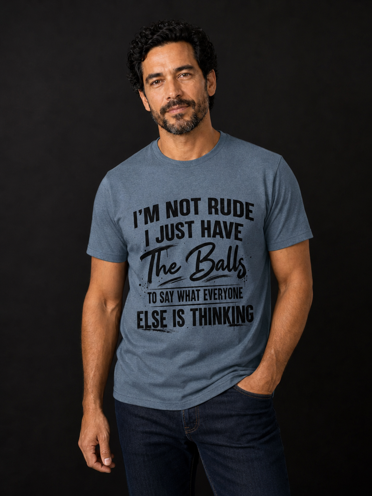 Im Not Rude-Herre Kortermet T-Skjorte
