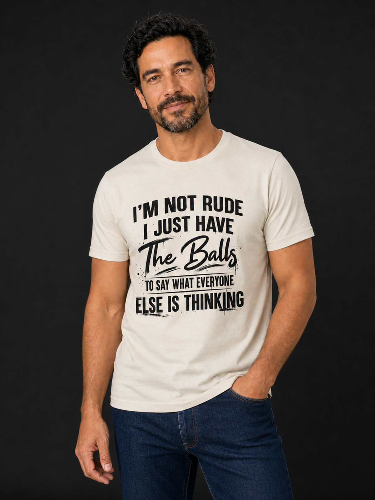 Im Not Rude-Herre Kortermet T-Skjorte