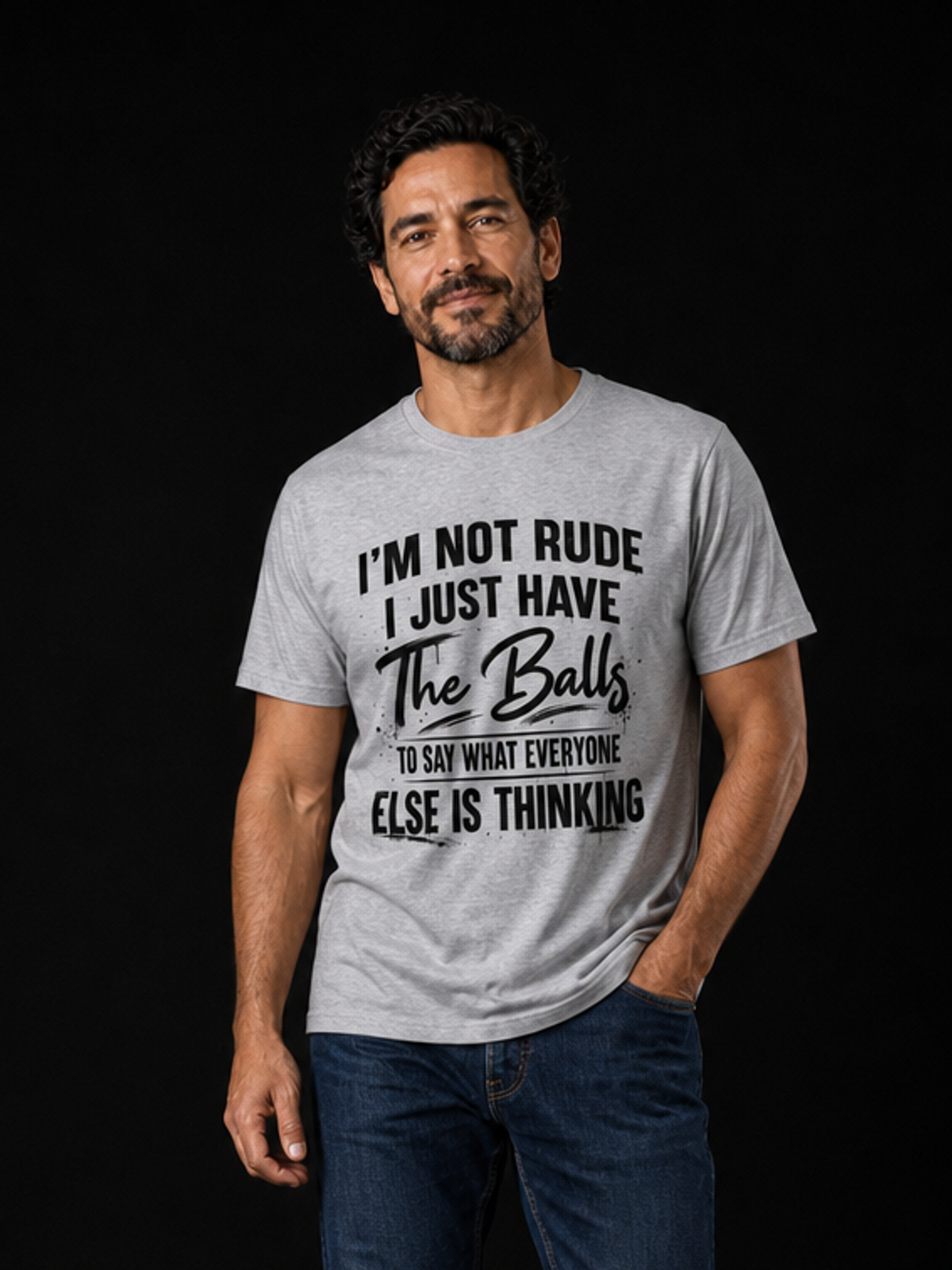Im Not Rude-Herre Kortermet T-Skjorte