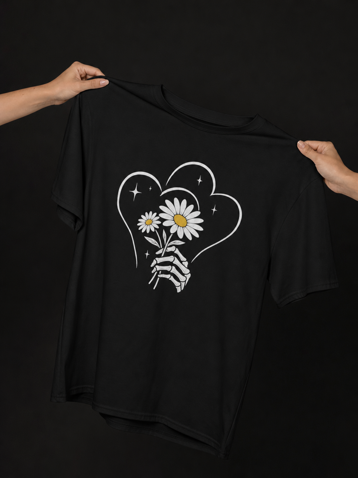 Flowers-Dame Klassisk T-Skjorte