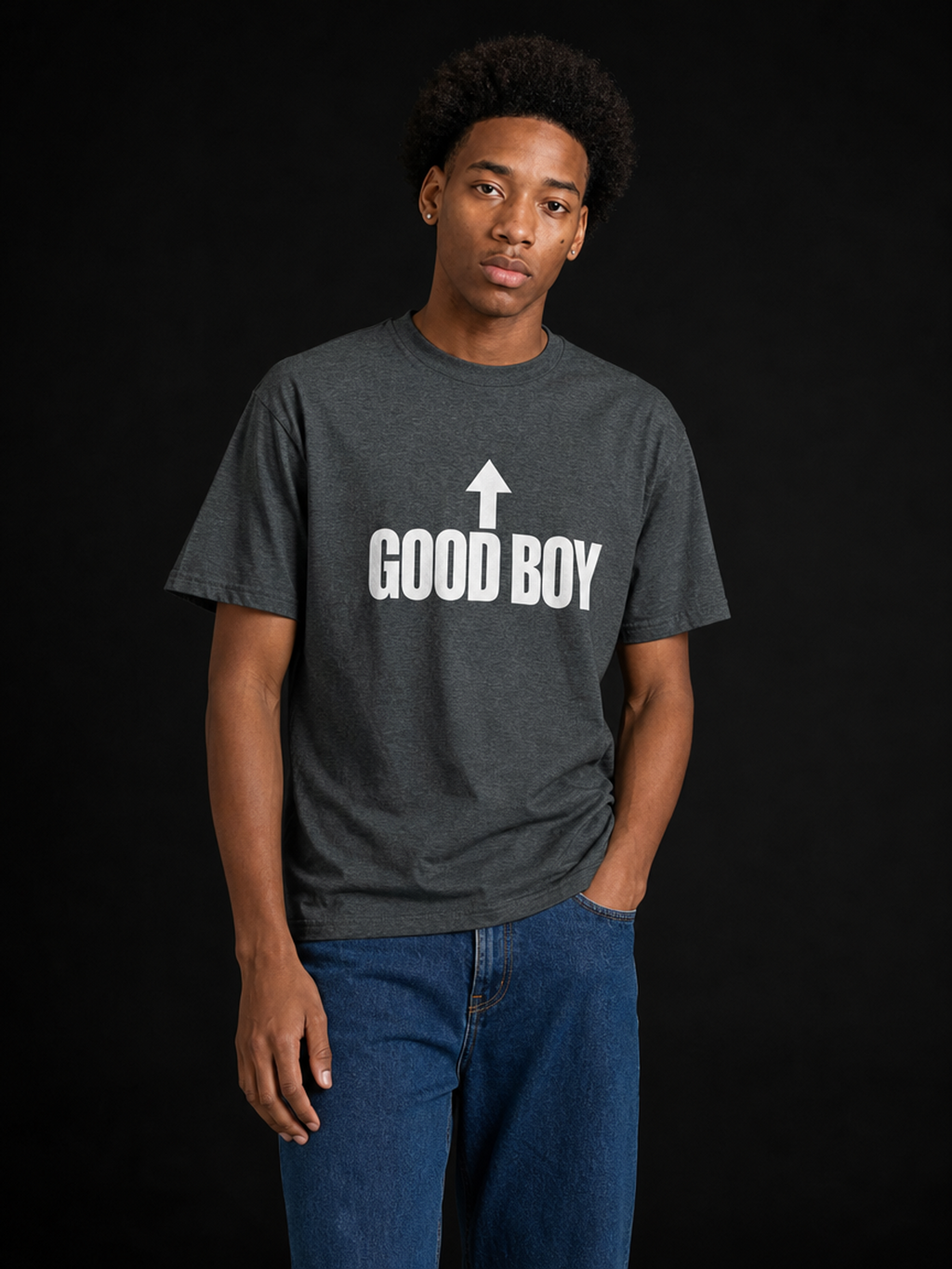 Good Boy-Herre Kortermet T-Skjorte