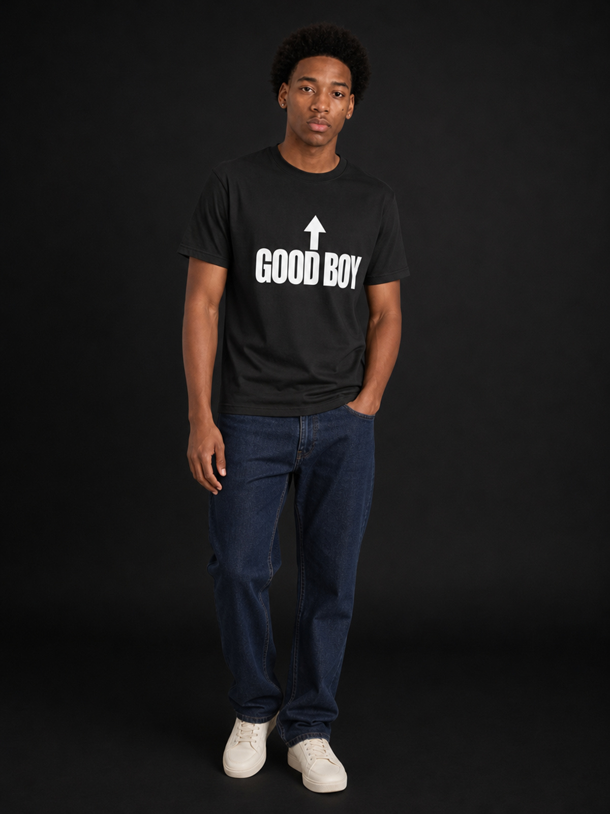 Good Boy-Herre Kortermet T-Skjorte