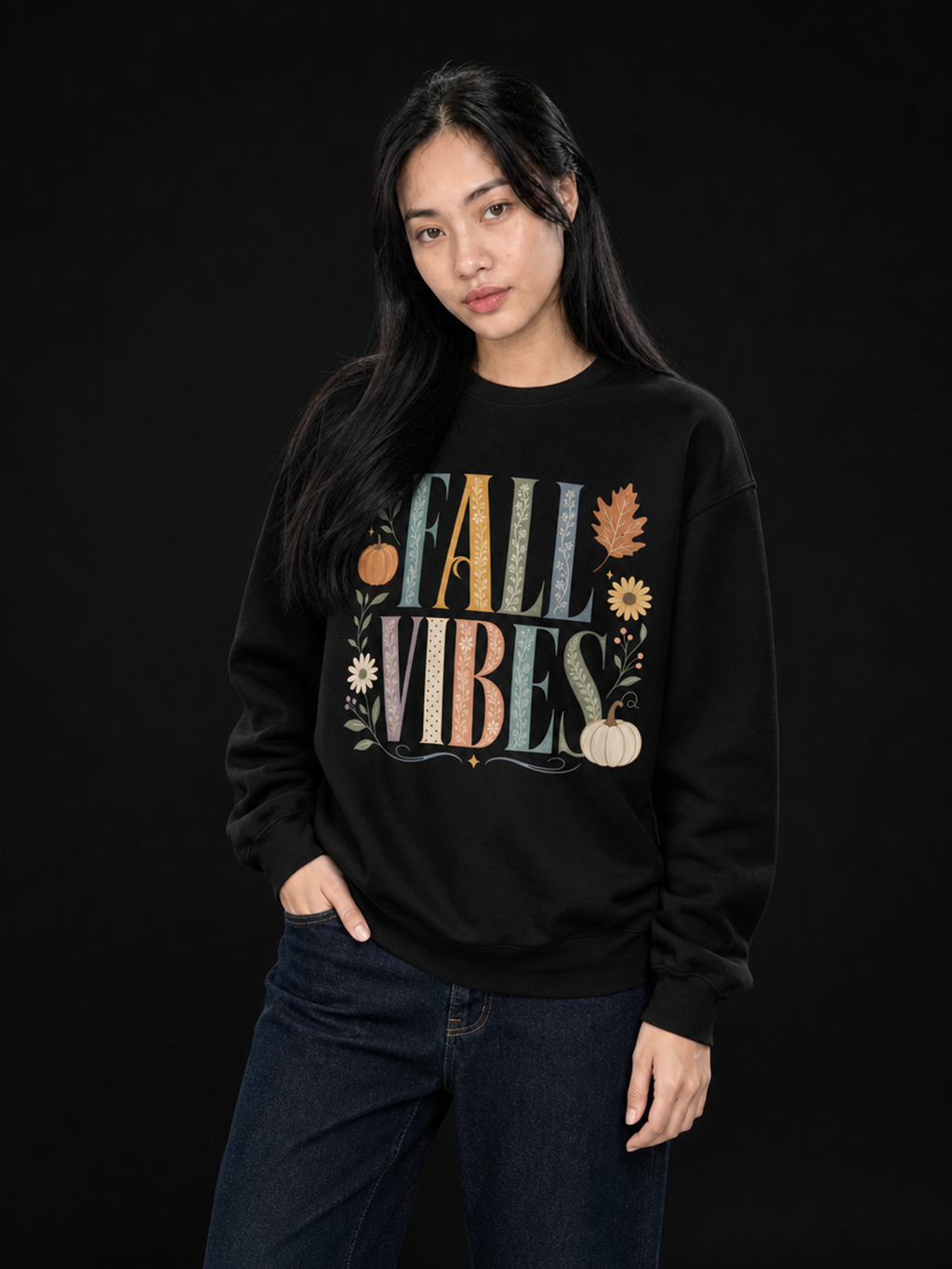 Fall Vibes-Dame Collegegenser