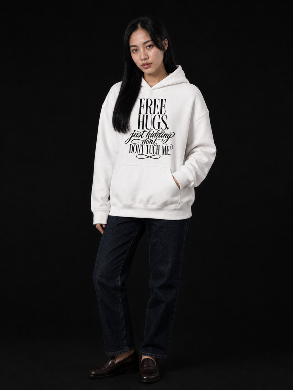 Free Hugs-Dame Hettegenser