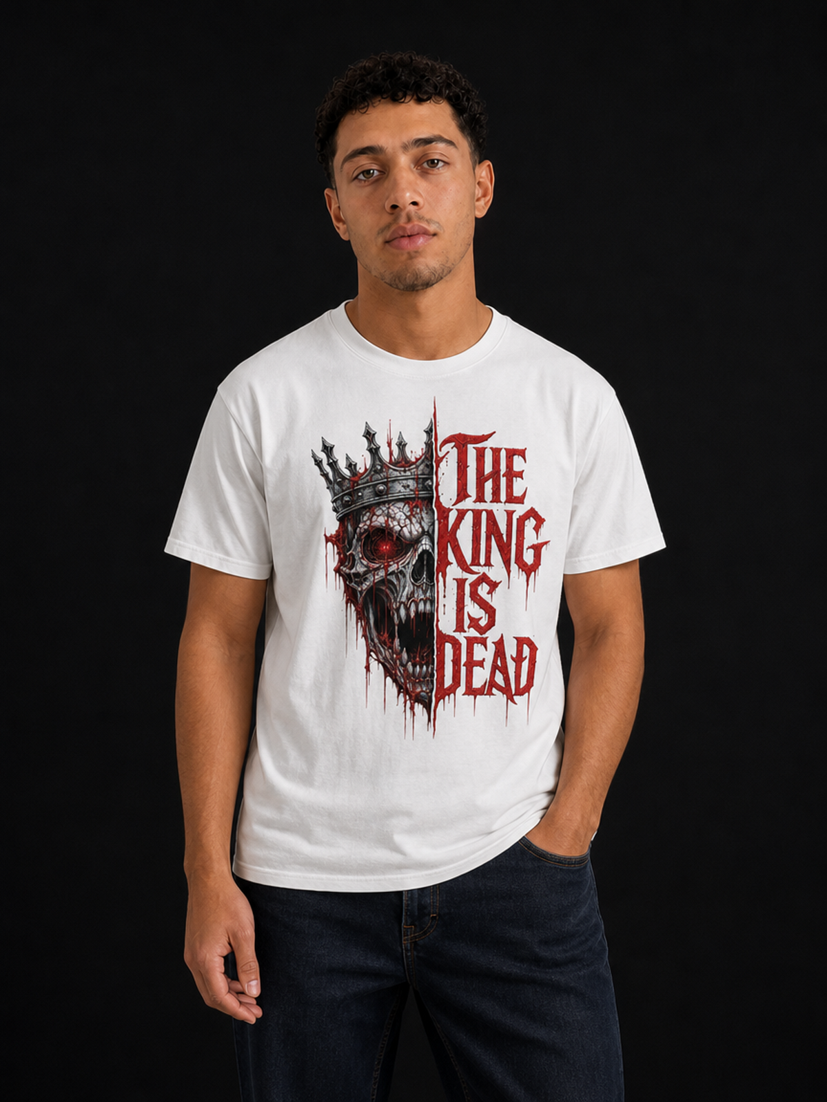 The King-Herre Premium T-Skjorte