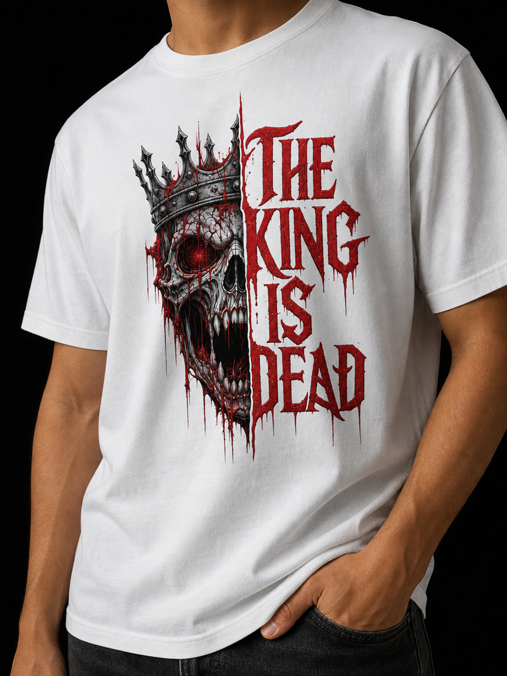 The King-Herre Premium T-Skjorte