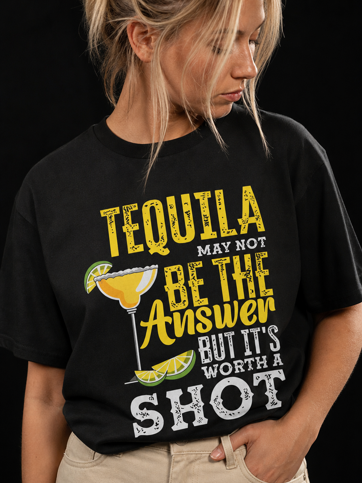 Tequila Shot-Dame Klassisk T-Skjorte