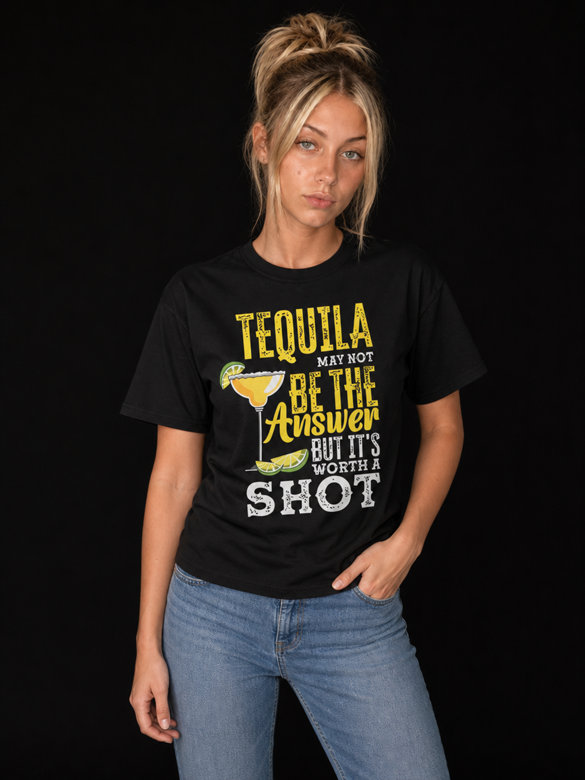 Tequila Shot-Dame Klassisk T-Skjorte