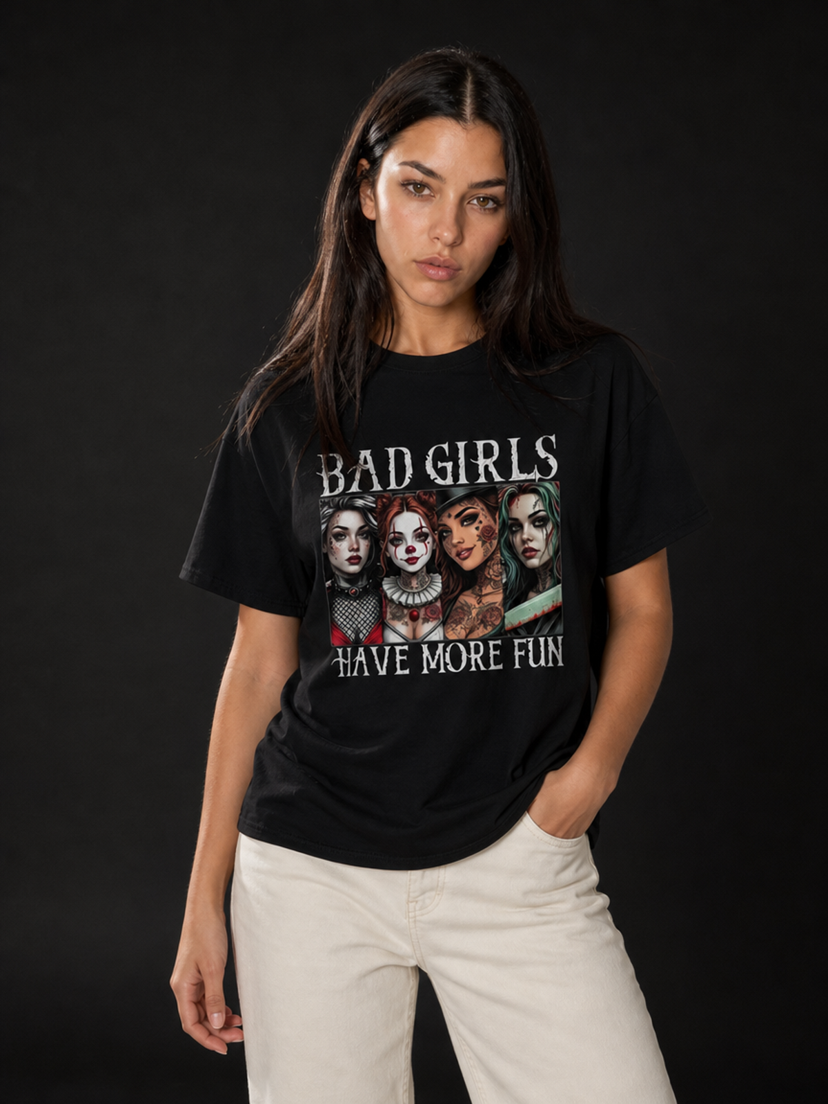 Bad Girls-Dame Klassisk T-Skjorte