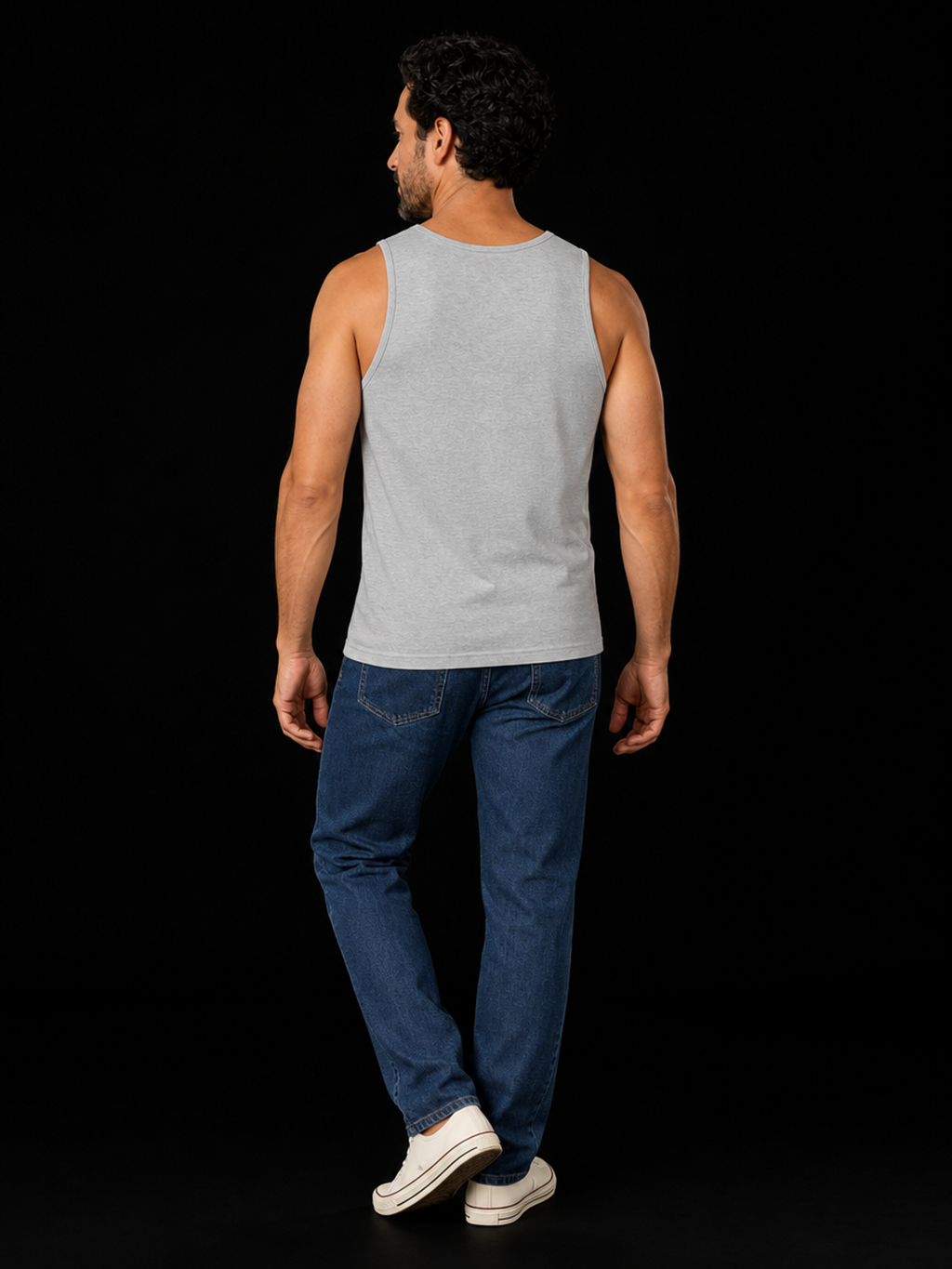 Skeleton Man-Herre Singlet