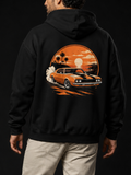 Orange Mustang-Herre Hettegenser