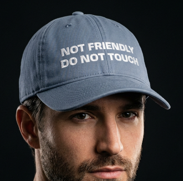 Not Friendly-Caps i vasket bomull