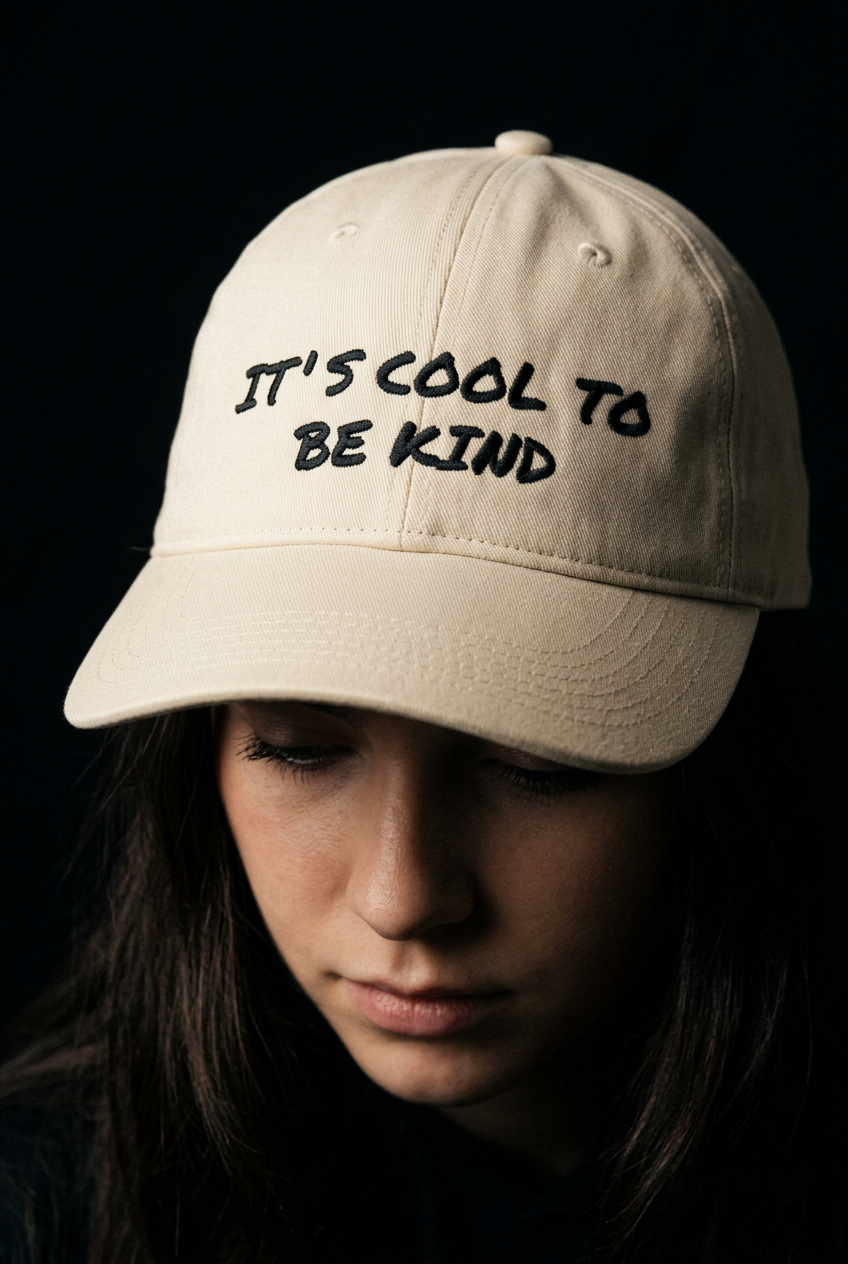 Be Kind-Caps i vasket bomull