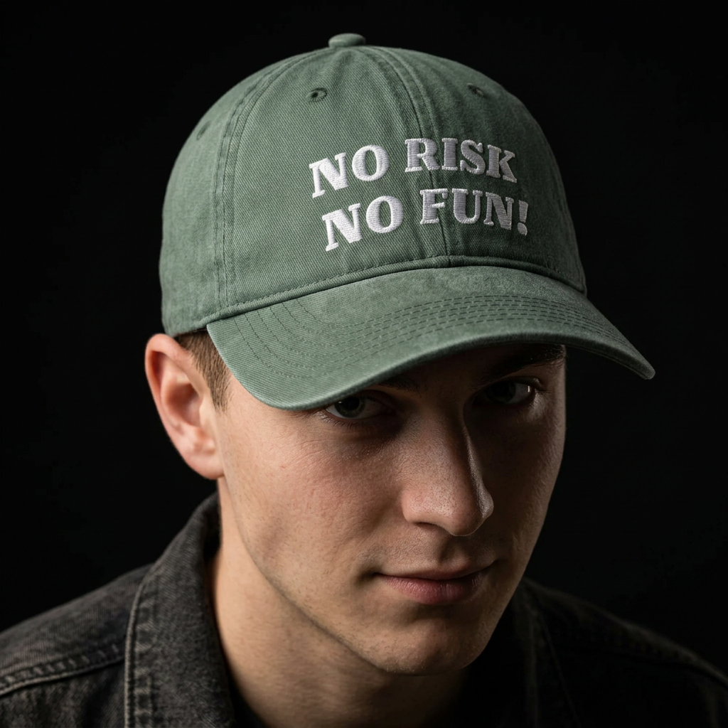 No Fun-Caps i vasket bomull