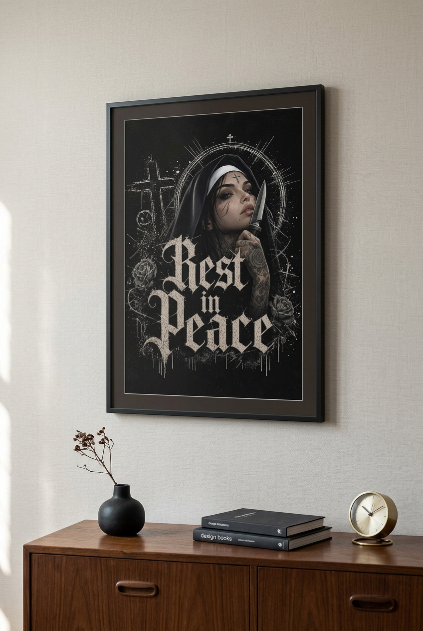Rest In Peace-Plakat 50x76cm