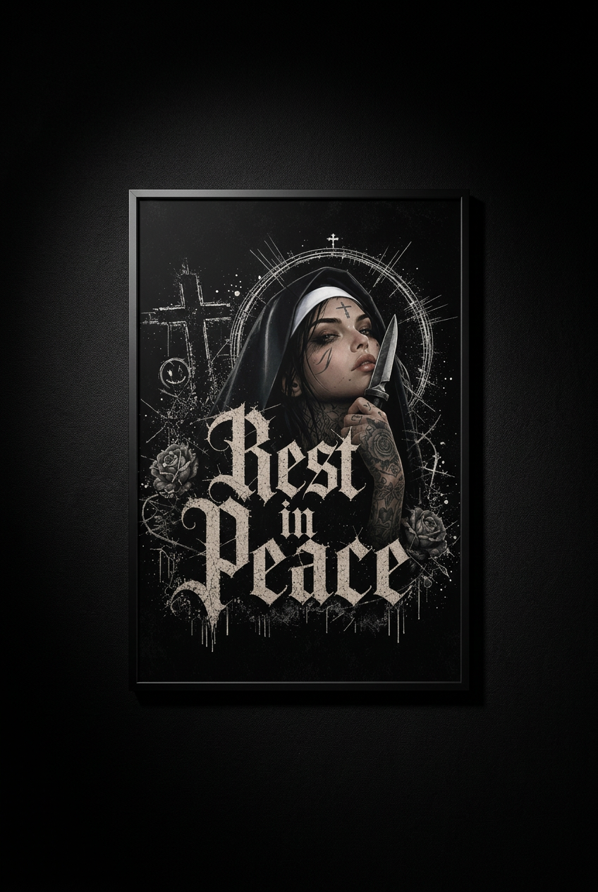 Rest In Peace-Plakat 50x76cm