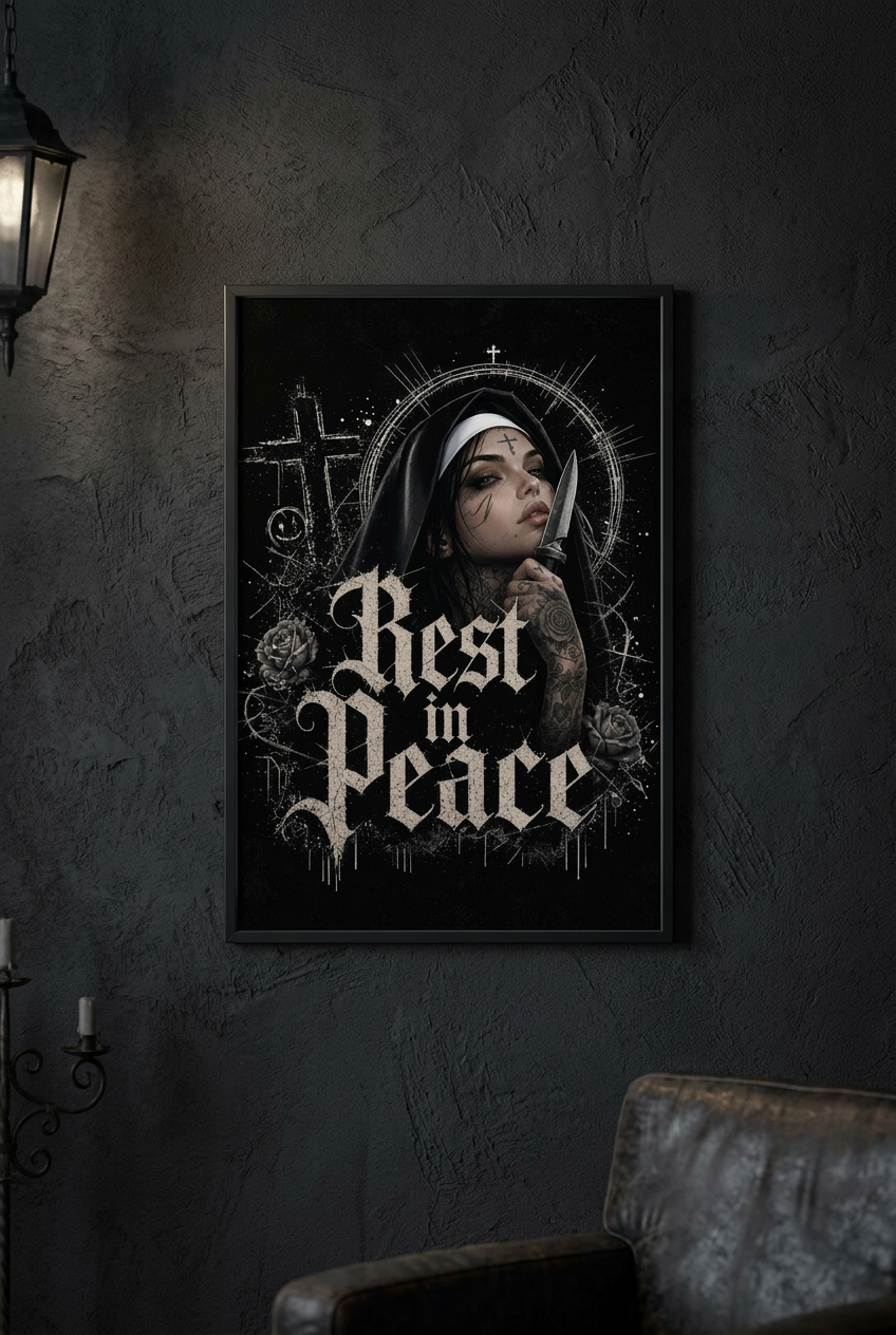 Rest In Peace-Plakat 50x76cm