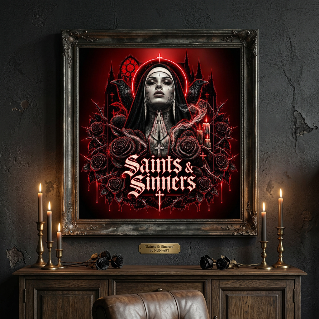 Saints & Sinners-Plakat 61x61 cm