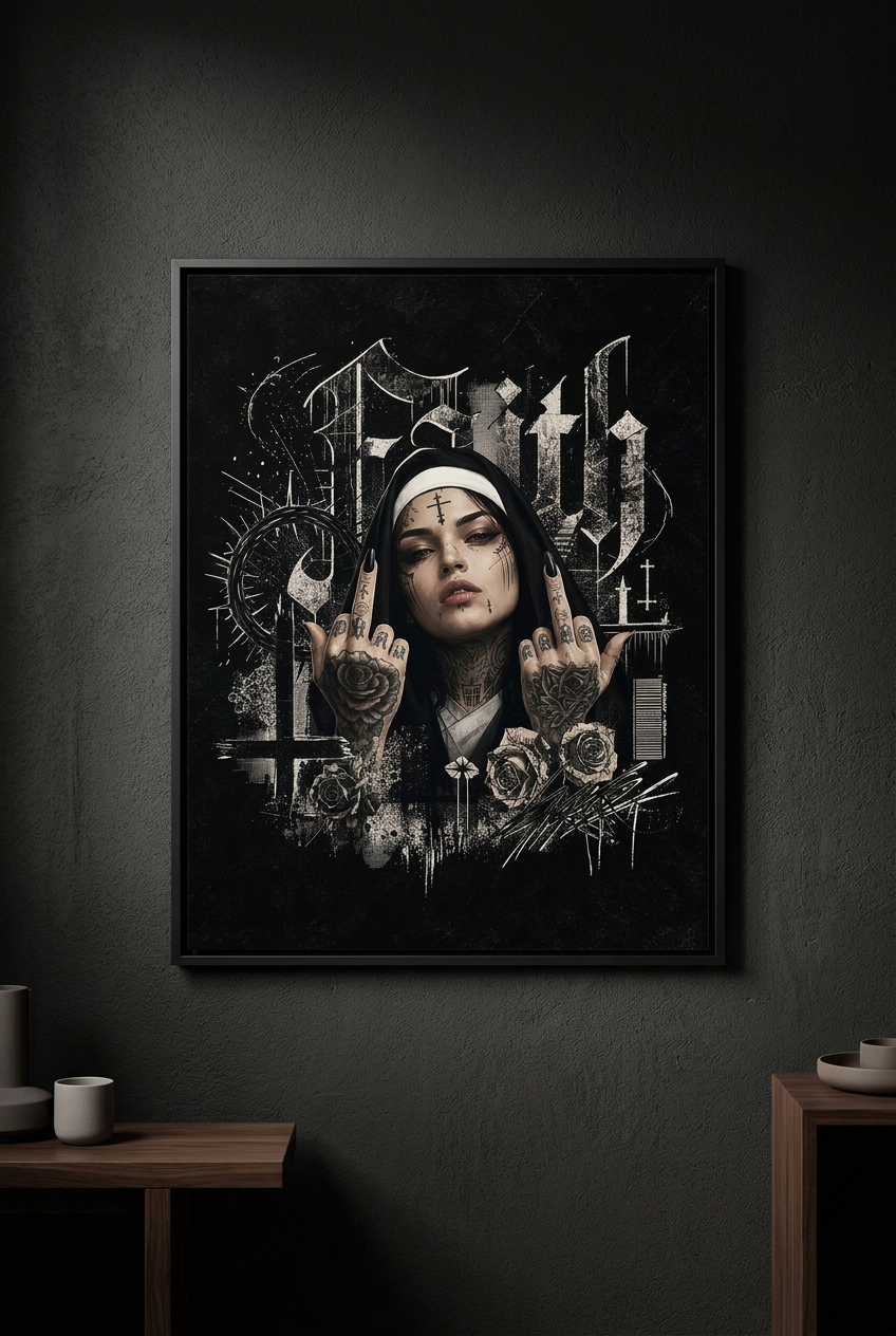 Unholy Attitude-Plakat 61x61cm