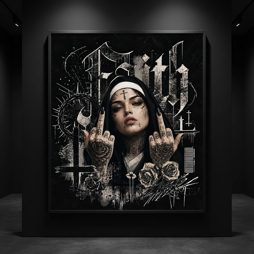 Unholy Attitude-Plakat 61x61cm