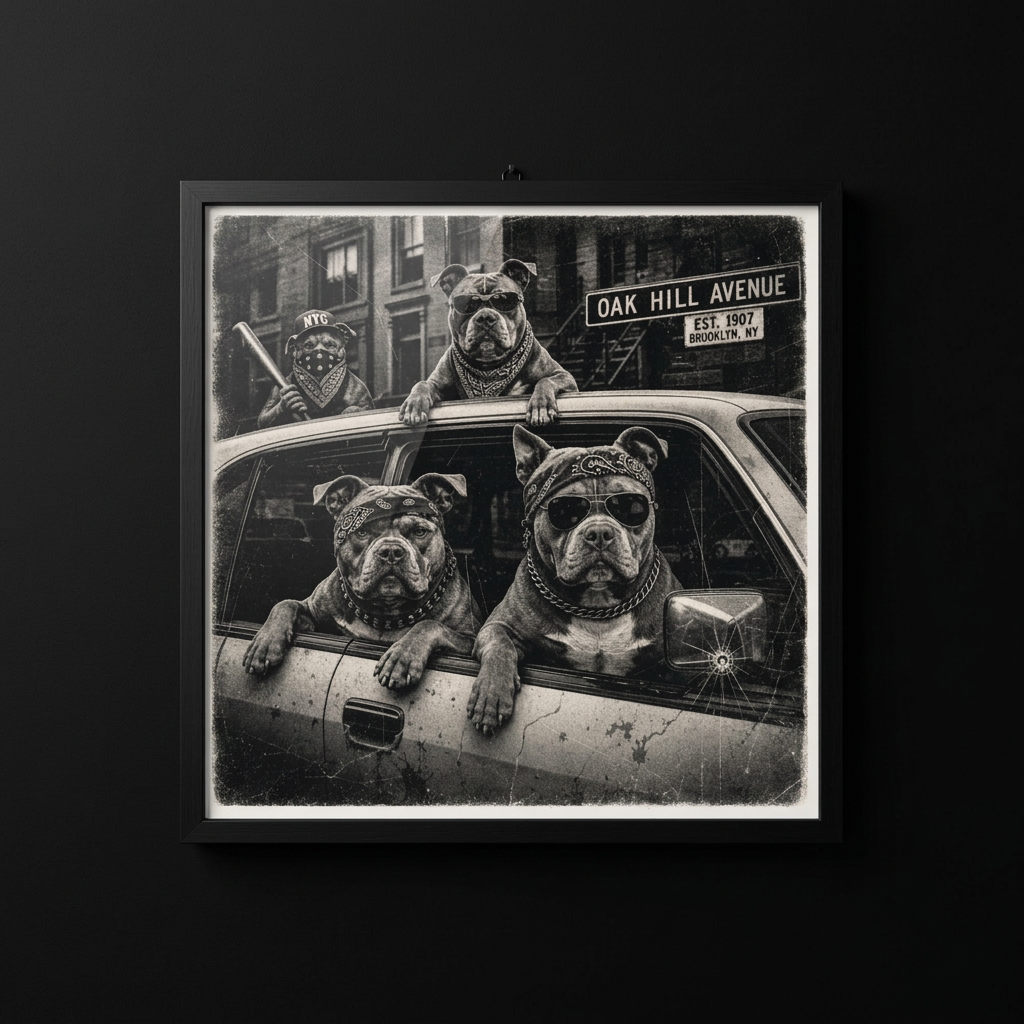 Gangster Dogs-Plakat-45x45cm