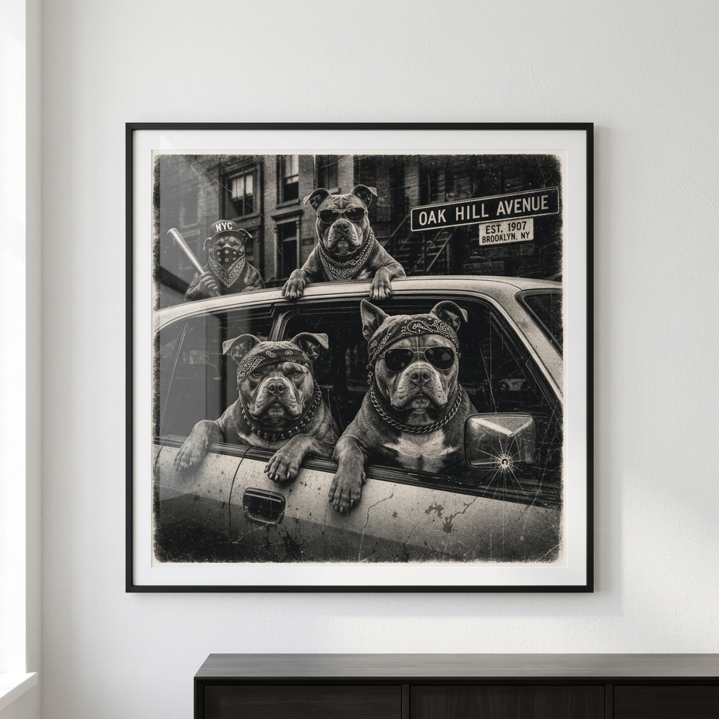 Gangster Dogs-Plakat-45x45cm