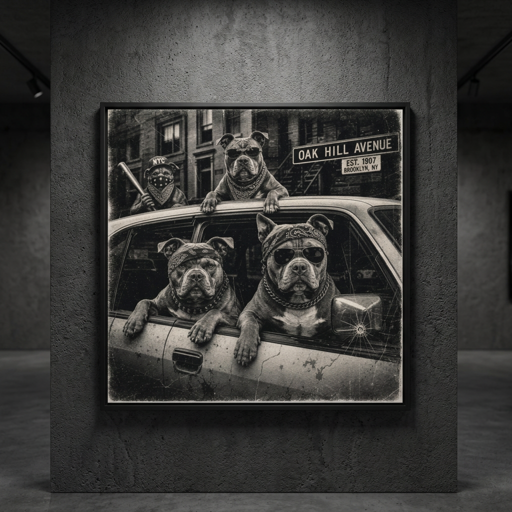 Gangster Dogs-Plakat-45x45cm