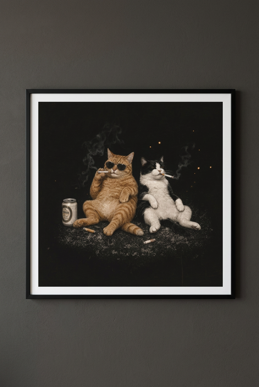 Bad Company-Plakat-45x45cm